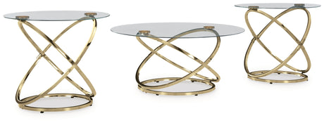 Crimonti Champagne Occasional Table Set (Set of 3) - Ornate Home