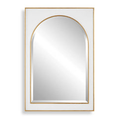 Crisanta Gloss White Arch Mirror - Ornate Home