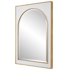 Crisanta Gloss White Arch Mirror - Ornate Home