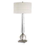 Crista Nickel Crystal Lamp - Ornate Home