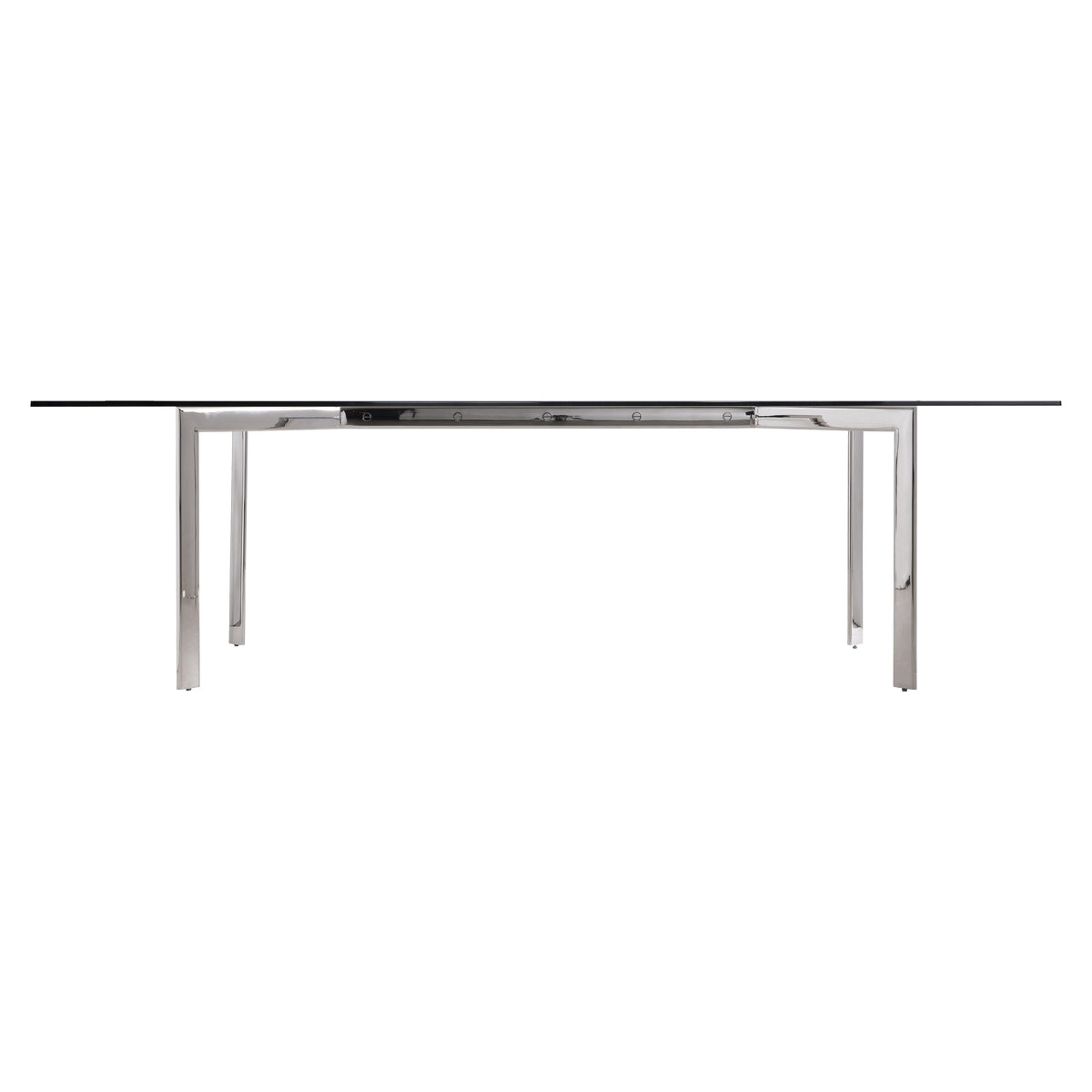 Cristobal Chrome/Glass Dining Table - Ornate Home