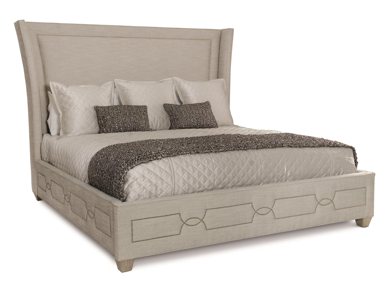 Criteria Olive Grey Shelter King Bed - Ornate Home