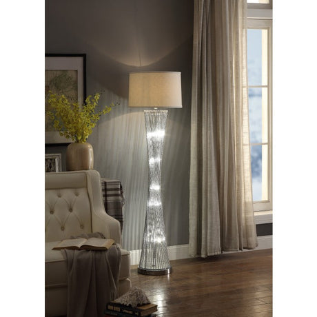 Crocus Chrome Floor Lamp - Ornate Home