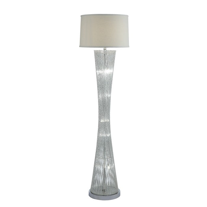 Crocus Chrome Floor Lamp - Ornate Home