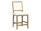 Croft  Natural Warm Wash/White Counter Stool - Ornate Home