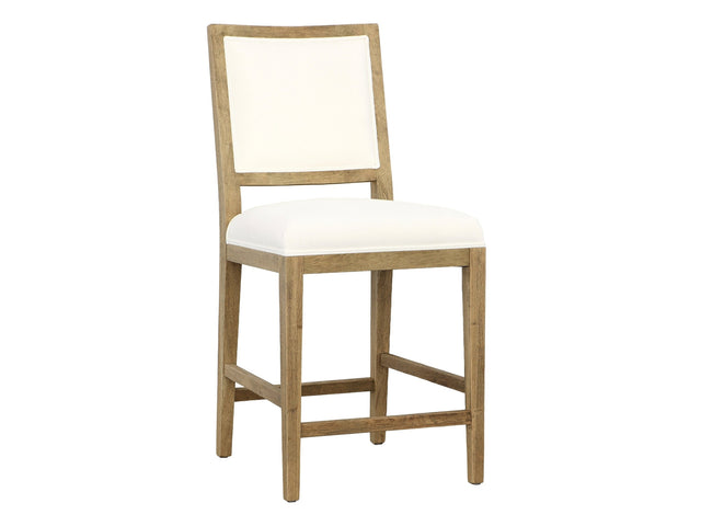 Croft  Natural Warm Wash/White Counter Stool - Ornate Home
