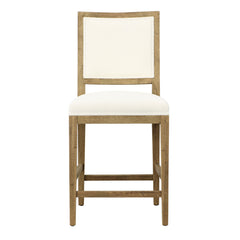 Croft  Natural Warm Wash/White Counter Stool - Ornate Home
