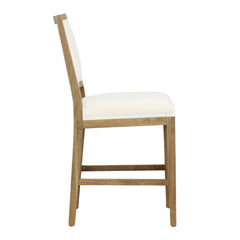 Croft  Natural Warm Wash/White Counter Stool - Ornate Home