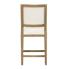 Croft  Natural Warm Wash/White Counter Stool - Ornate Home