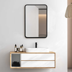 Croften Black Vanity Mirror - Ornate Home