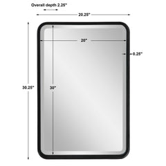Croften Black Vanity Mirror - Ornate Home