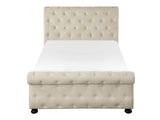 Crofton Beige Queen Bed - Ornate Home