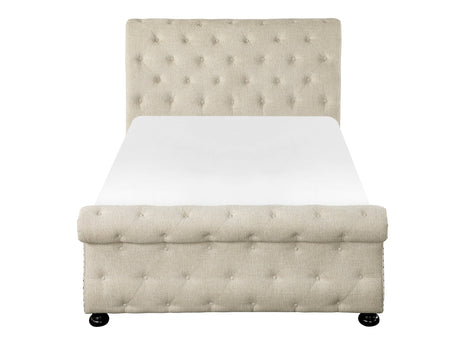 Crofton Beige Queen Bed - Ornate Home