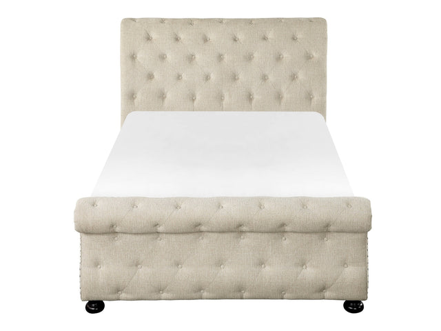 Crofton Beige Queen Bed - Ornate Home