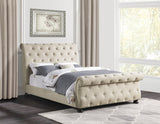 Crofton Beige Queen Bed - Ornate Home