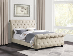 Crofton Beige Queen Bed - Ornate Home
