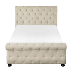 Crofton Beige Queen Bed - Ornate Home