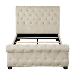 Crofton Beige Queen Bed - Ornate Home
