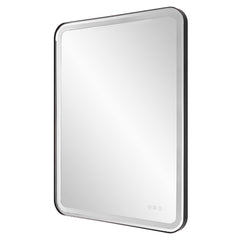 Crofton Black Lighted Large Mirror - Ornate Home