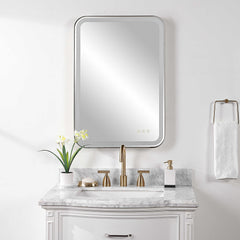 Crofton Black Lighted Vanity Mirror - Ornate Home