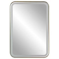 Crofton Brass Lighted Vanity Mirror - Ornate Home