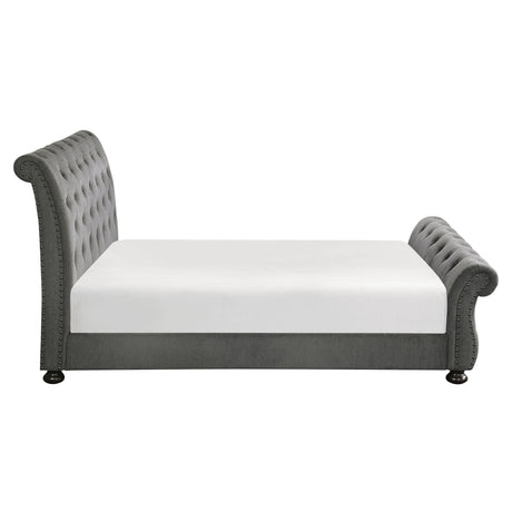 Crofton Dark Gray Queen Bed - Ornate Home