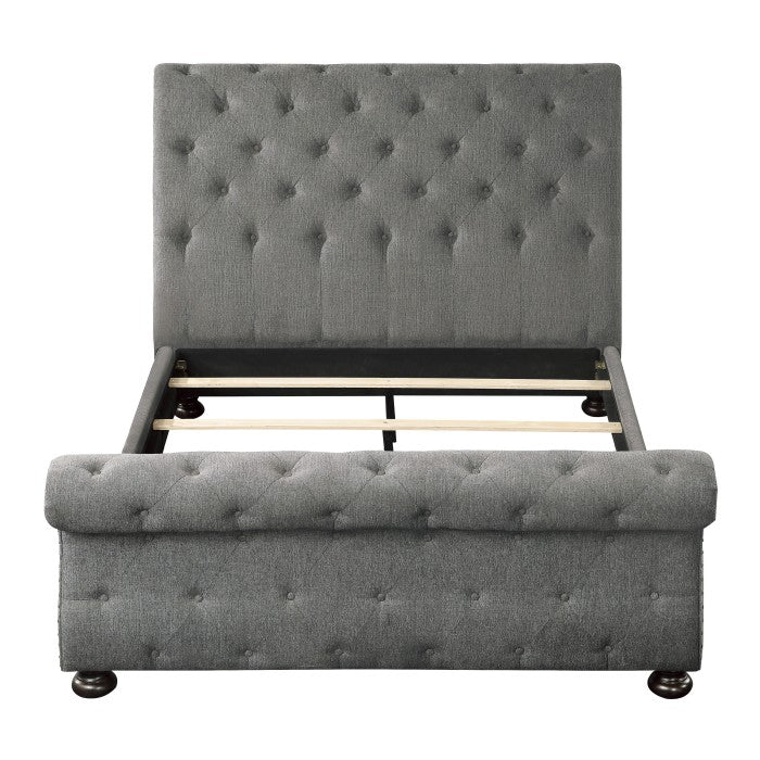 Crofton Dark Gray Queen Bed - Ornate Home