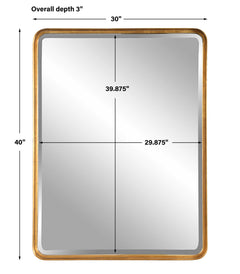 Crofton Gold Large Mirror - Ornate Home