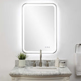 Crofton Nickel Lighted Vanity Mirror - Ornate Home