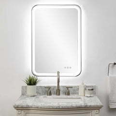 Crofton Nickel Lighted Vanity Mirror - Ornate Home