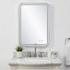 Crofton Nickel Lighted Vanity Mirror - Ornate Home