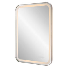 Crofton Nickel Lighted Vanity Mirror - Ornate Home