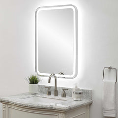 Crofton Nickel Lighted Vanity Mirror - Ornate Home