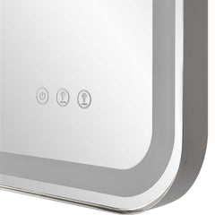 Crofton Nickel Lighted Vanity Mirror - Ornate Home