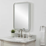 Crofton Nickel Lighted Vanity Mirror - Ornate Home