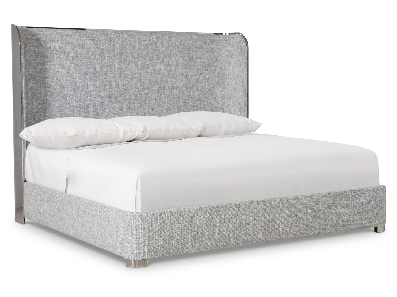 Croix Grey Shelter King Bed - Ornate Home