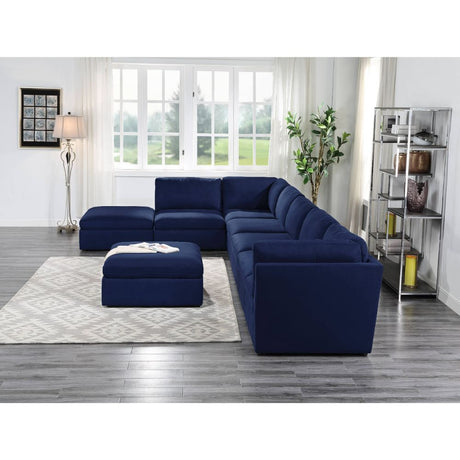 Crosby Deep Blue Modular Sectional Units Create your own Style - Ornate Home