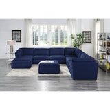 Crosby Deep Blue Modular Sectional Units Create your own Style - Ornate Home