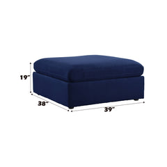Crosby Deep Blue Modular Sectional Units Create your own Style - Ornate Home