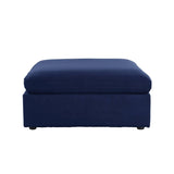 Crosby Deep Blue Modular Sectional Units Create your own Style - Ornate Home