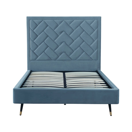 Crosby Full- Size Bed in Blue - Ornate Home