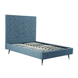 Crosby Full- Size Bed in Blue - Ornate Home