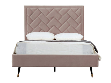 Crosby Full- Size Bed in Blush - Ornate Home