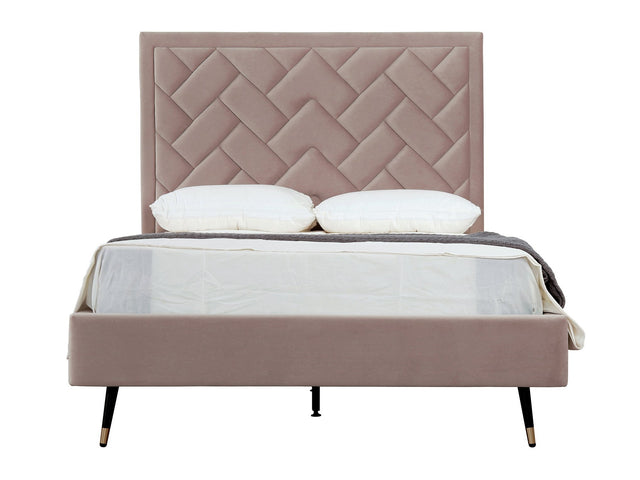 Crosby Full- Size Bed in Blush - Ornate Home