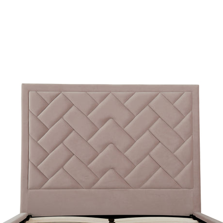 Crosby Full- Size Bed in Blush - Ornate Home