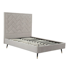 Crosby Full- Size Bed in Greige - Ornate Home