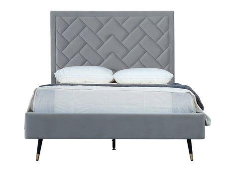 Crosby Full- Size Bed in Grey - Ornate Home