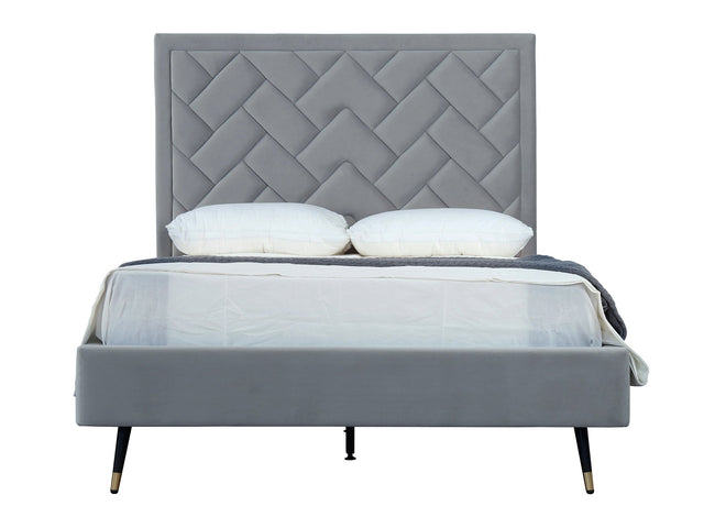 Crosby Full- Size Bed in Grey - Ornate Home