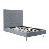 Crosby Full- Size Bed in Grey - Ornate Home