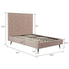 Crosby Full- Size Bed in Nude - Ornate Home